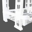 Carrello Portafrutta 4 Ripiani 42x35x75cm Cestino Espositore Salvaspazio