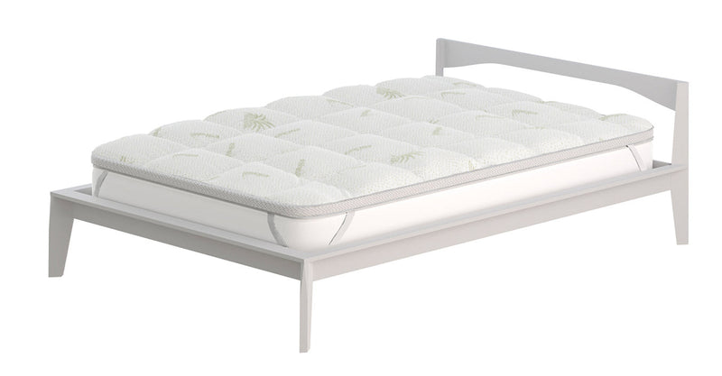 Topper Trapuntato 800 gr/mq con Elastici Wellness Aloe Varie Misure