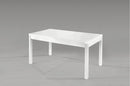 Tavolo da Pranzo Allungabile in Legno e Top in Melamina 160/200x90x76cm TFT  Raff Bianco Lucido