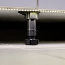 Piedino Regolabile con Base Pre-Assemblata per Mobile 98-115 mm Plastica Nero 40 Pezzi Emuca