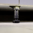 Piedino Regolabile con Base Pre-Assemblata per Mobile 98-115 mm Plastica Nero 40 Pezzi Emuca