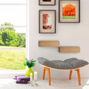 Poltrona Sacco Pouf in poliestere 70x110 cm Ariel Rosso