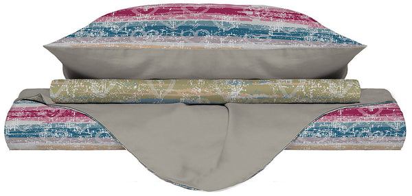 sconto Copripiumino con Federe Stampato Love Lines Varie Misure