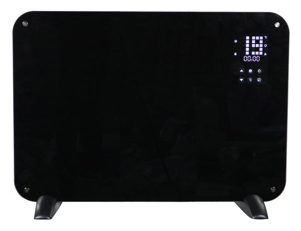 Stufa Elettrica Pannello Riscaldante in Vetro 1000W Vannini Leo Nero acquista