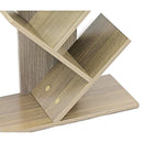 Libreria Moderna 8 Ripiani 50x141x25 cm in Legno Melaminico Rovere Grigio