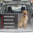 Barriera Divisore di Protezione Macchina per Cani Regolabile 91-145x30 cm 