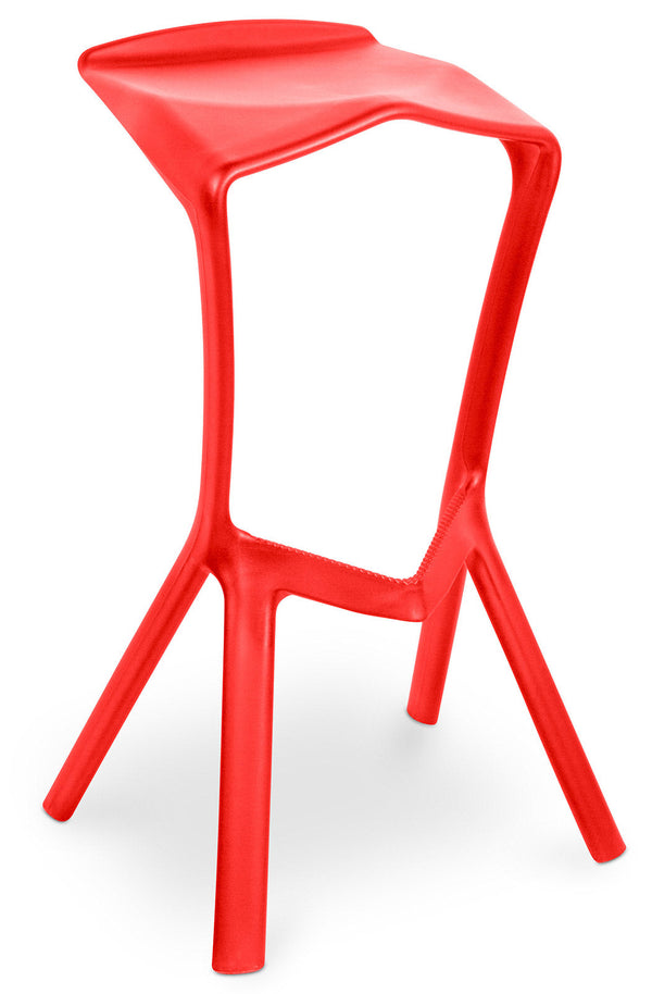acquista Sgabello da Bar Casa Cucina in Polipropilene Vandi Rosso