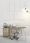 Sedia Poltrona Operativa da Ufficio in Similpelle Perth Tortora