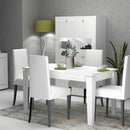 Tavolo allungabile 120/160x80 cm Megaron bianco larice