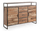 Credenza 2 Ante 3 Cassetti 150x40x105h cm Elmer 