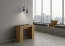 Consolle Allungabile 90-308x48x77 cm in Nobilitato Marrone