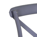 Sedia da Giardino in Plastica Cross Grigio