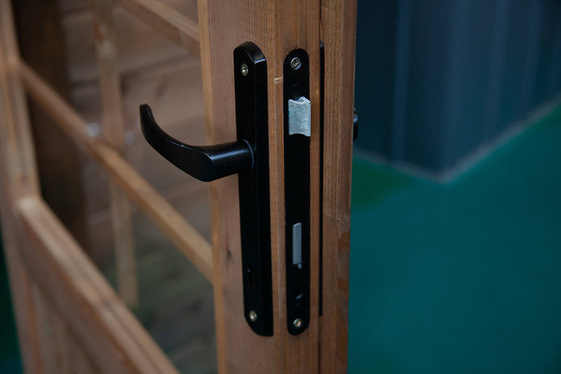 Casetta da Giardino Porta Doppia 1 Finestra 400x400 cm in Legno Ines