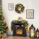 Ghirlanda Natalizia da Interni 180cm con 30 LED Pigne e Bacche      