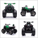 Quad per Bambini Elettrico 12V con Fari e Batteria Ricaricabile, Età 3-5 Anni, 100x65x73cm, Verde