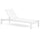 Lettino Prendisole da Giardino 74x200xH98 cm in alluminio e textilene Share Bianco