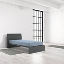 Lenzuolo Sotto con Angoli ed Elastico Tinta Unita Azzurro