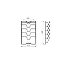 Supporto Supra per Appendere Coperchi Imballo 1 Pezzo Cromato Brillo Acciaio Emuca