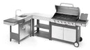Modulo Componibile Lavello Ompagrill Indian con Rubinetto e Scarico Compatibile BBQ Indianapolis in Acciaio Inox