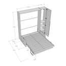 Letto Matrimoniale A Scomparsa 160 Versia Con Divano E Armadio 1 Anta Sx Bianco      
