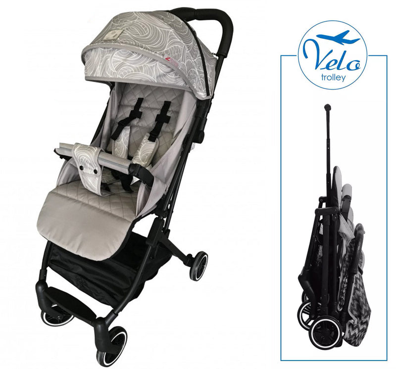 Passeggino Trolley Leggero per Bambini Zibos Velo Poenia Sand