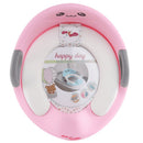 Sedile Riduttore WC per Bambini Ovale Morbido con Paraspruzzi Rosa