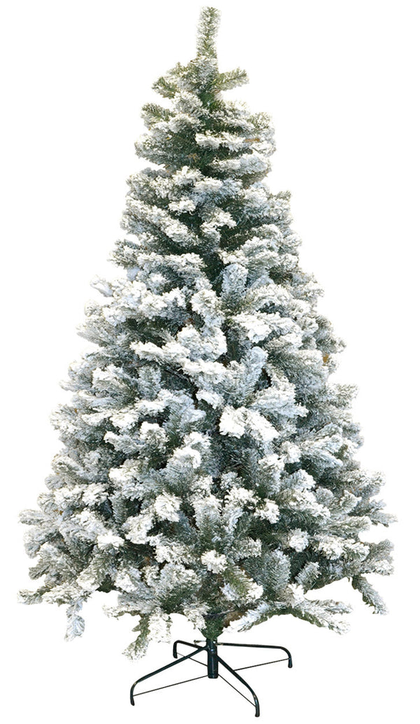 sconto Albero di Natale Artificiale Innevato Morel Pino Verde Varie Misure