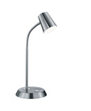 Lampada tavolo da Interno a LED in Metallo Nickel Opaco