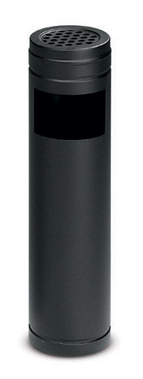 Pattumiera Gettacarte Ø14xh58 cm con Posacenere In Acciaio Verniciato Nero prezzo