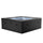 Piscina Spa Vasca Semi-Rigida 180x180x70 cm 6 Posti Riscaldamento Integrato Struttura in Schiuma NetSpa Celestia Nero Carbone