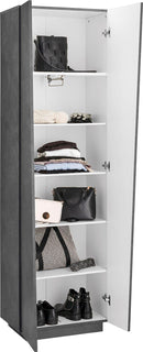 Armadio 2 Ante 60x38x199,7 cm Vega Ardesia