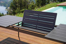 Tavolo Allungabile da Giardino 200/300x102x75 cm Porto Ercole in Alluminio Antracite