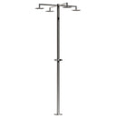 Doccia da Giardino ad Acqua Fredda in Acciaio Inox con 4 Soffioni Sined Idra  