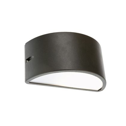 Lampada Applique Mezza Luna Chiusa Colore Grigio per Esterno Linea Umbe Sovil prezzo