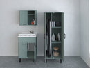 Mobile Lavatoio Smeraldo 60x50x85 cm con Vasca in PP Struttura in PVC Verde Scuro   