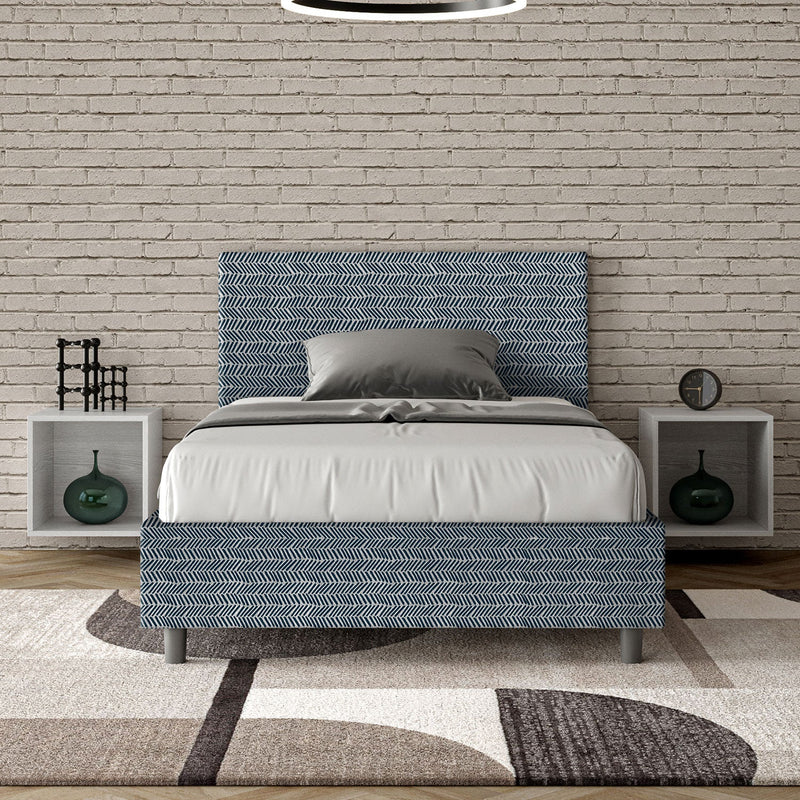 Letto 1 Piazza e Mezzo Adele Aragona 8 Blu Varie Misure