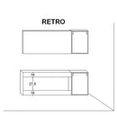 Mobile da Bagno sospeso Bali 01 Twist Bianco TFT