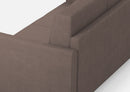 Divano 2 Posti 158x85x85 cm Karay in Tessuto Talpa
