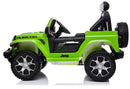 Macchina Elettrica per Bambini 12V 2 Posti con Licenza Jeep Wrangler Rubicon Verde