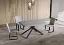 Tavolo Allungabile 140-400x90x74 cm Niket Cemento Gambe Antracite
