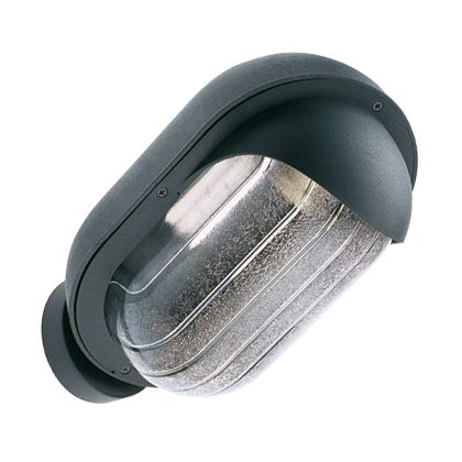 Lampada Applique Ovale in Basso Colore Nero da Esterno Linea Residence Sovil sconto