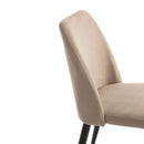 Set 2 Sedie 46x52x87 cm in Microfibra Sabbia