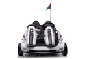 Go-Kart Elettrico per Bambini 2 Posti 24V Bianco  