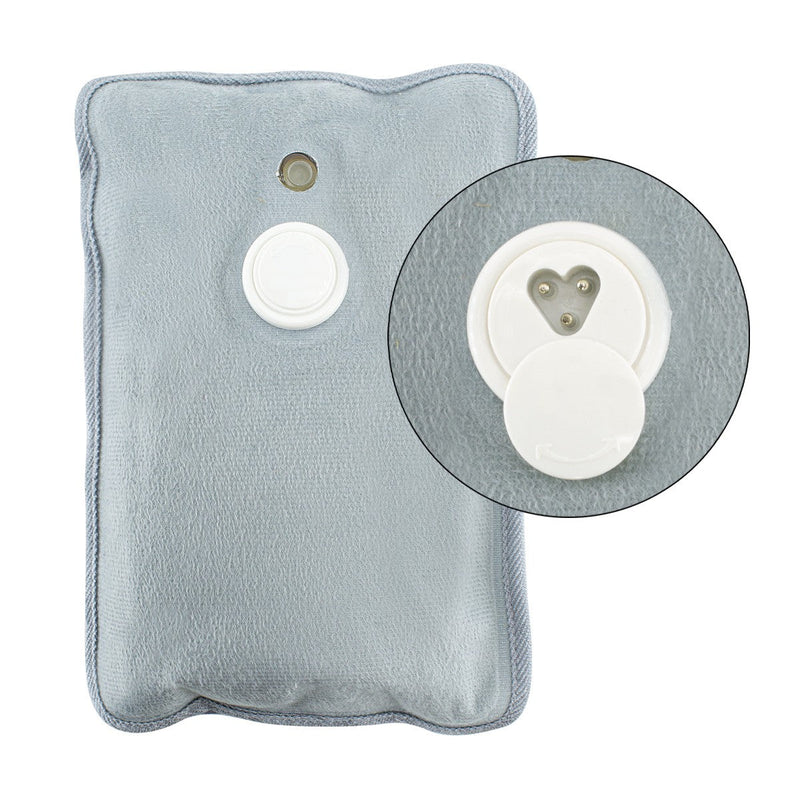 Borsa Acqua Calda Elettrica Scaldamani Ricaricabile Cuccioli Grigio