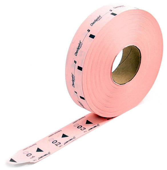 acquista 24000 Tickets per Distributore Eliminacode D900 Confezione 6 Rotoli x 4000 Visel Rossi