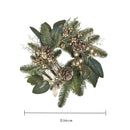 Corona con Bacche Ø36 cm Champagne