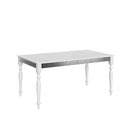 Tavolo Allungabile 160-264x90x80 cm Romagna Iron Bianco Frassino