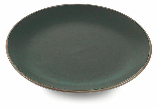 Set 6 Piatti Piani Ø26,7x3 cm in Gres Villa d'Este Home Tivoli Kora Light Grigio Scuro prezzo