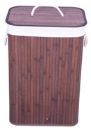 Cesto Portabiancheria 40x30x60 cm in Bamboo Collection Marrone