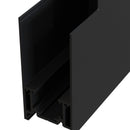 Connettore ad Angolo Esterno per Sistema Illuminazione a Binario  Nero